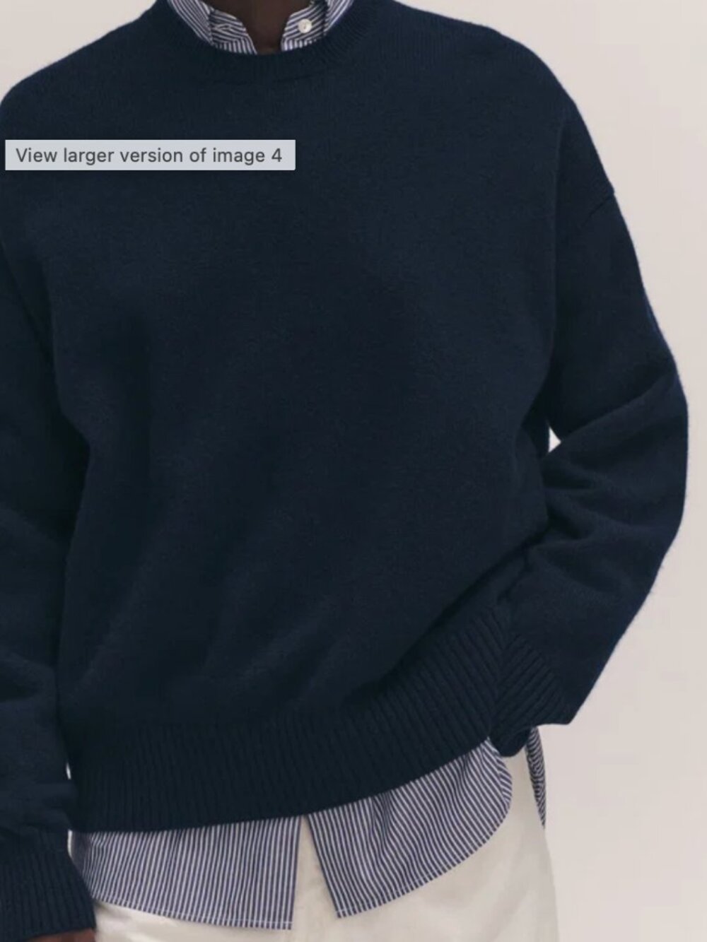 &daughter Innes Geelong Slouch Crewneck in Navy size XS
